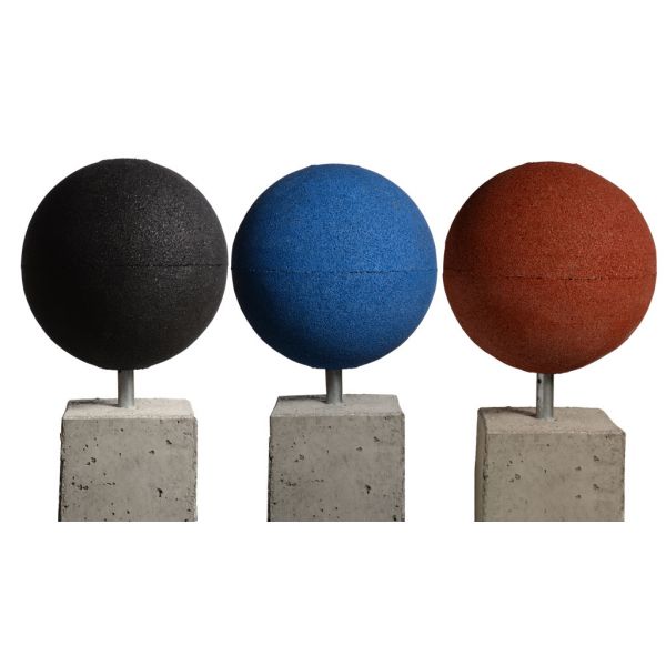 Rubber-Ball, BLACK, Dia=40cm