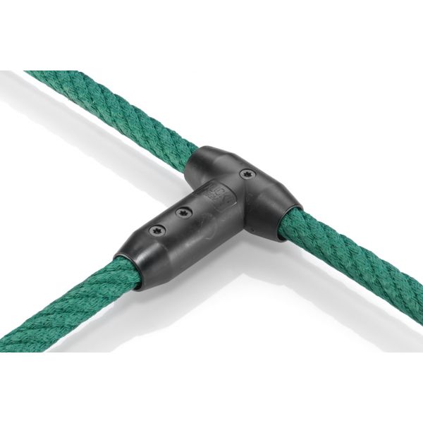 Kunststoff-T-Verbinder schwarz